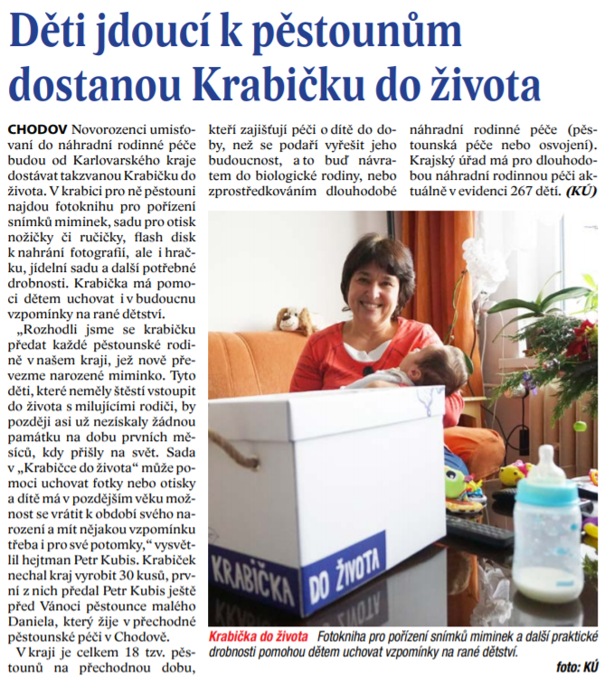 Krabička do života